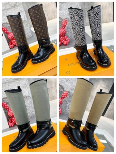 No.62286 LV boots 2021 size 35-43 sheepskin flat boots 40cm high