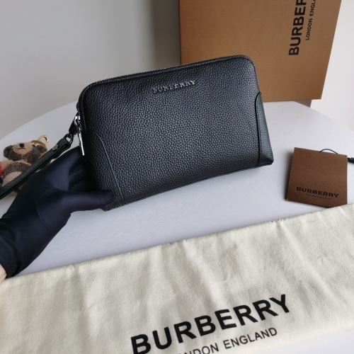 No.51099 BURBERRY  22*4*16cm  Whole Baotou layer of soft leather with Litchi grain