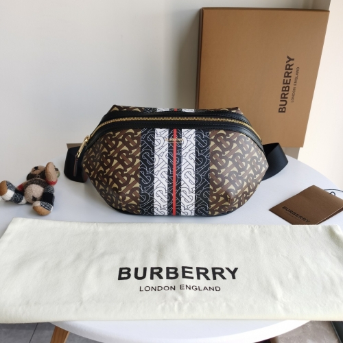 No.51115 BURBERRY  31*7.5*16cm Green Canvas Fanny Pack