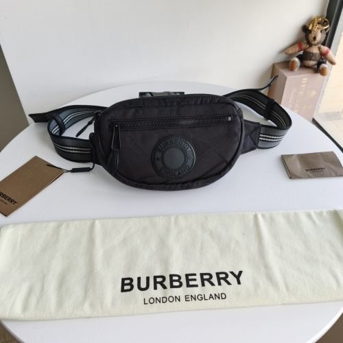 No.51153 BURBERRY 18.5-3.7-12.5cm Mini printed fanny pack, printed nylon fabric