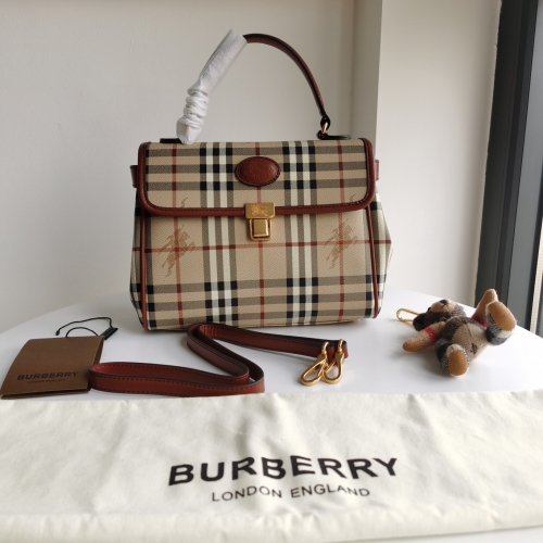 No.51143 BURBERRY 26*7*22cm Medieval plaid briefcase