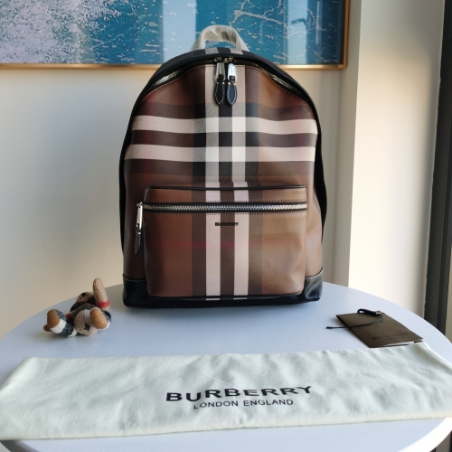 No.51165 BURBERRY  30.5 x 14.5 x 42.5cm  Men’s backpacks, checkered electronic canvas
