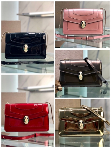 No.51194 Bvlgari  38102  22*13*5cm  Patent Leather series