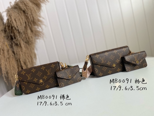 No.20777 LV M80091 multi chette félicie 17x9.6x3.5cm Multi Pochette Felicie