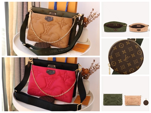 No.51246 LV Big Bag 25-13, small bag 20-11, round cake 10 cm   Maxi multi pochette accessoires handbag