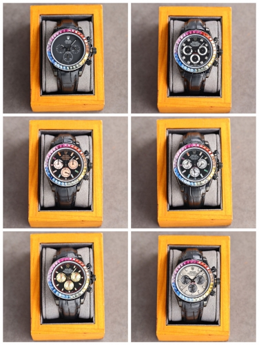 No.90446 2021 40mm The third generation ditong takes the Rainbow Diamond style, the improved edition newest true function first gear 7750 multi-functi