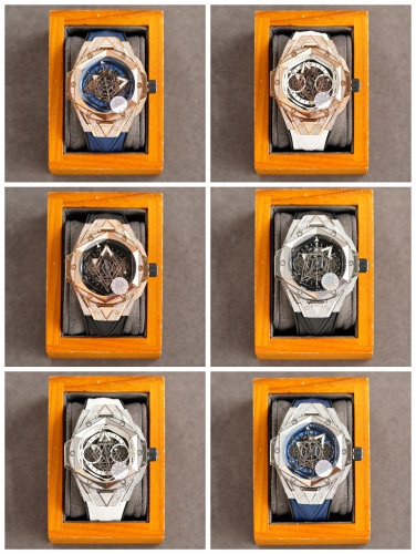 No.90442 2021  Big Bang Sang Bleu II Tattoo Wrist Watch, 7750 automatic timing movement