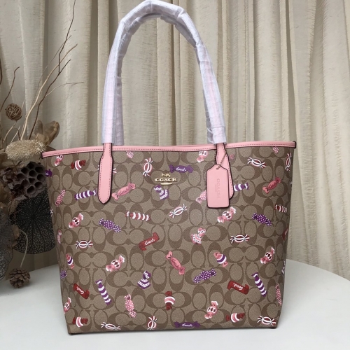 No. 51600  2534 34*29*12 cm Open buckle tote bag with candy pattern