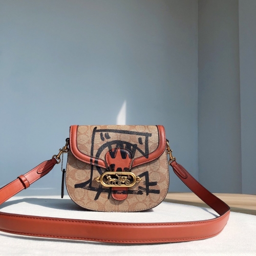 No. 51711  1501  21*17*7cm Women's graffiti retro saddle bag