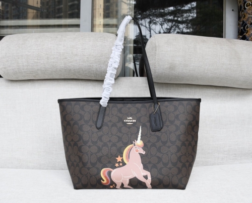 No. 51747  1780  34.29.11cm  Unicorn shopping bag, suction buckle shopping bag, women's Tote Bag