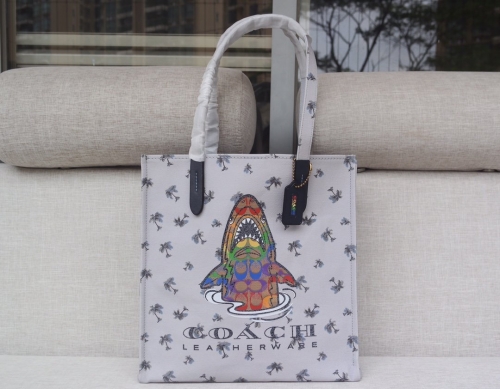 No. 51750   715   32*26*13cm  Shark canvas shopping bag, tote Tote Bag