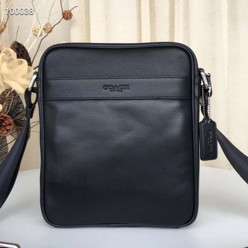 No. 51859  F54782   25*26*7cm    Cowhide Japanese character bag, men's Single Shoulder Messenger Bag