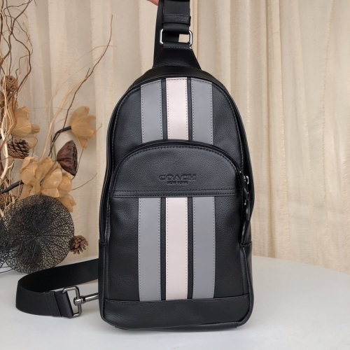 No. 51841   F73344  23*36*7cm  Counter synchronous men's striped chest bag