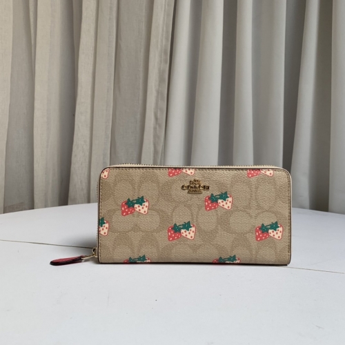 No. 51947  98126  20.10.2cm  Strawberry women's Long Zip Wallet