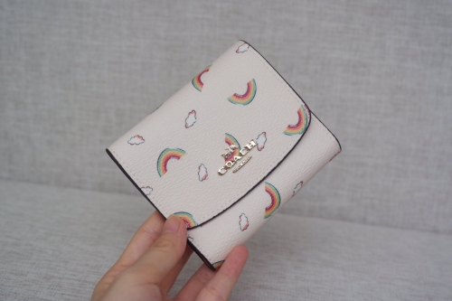 No. 51946   73478   10*9.5cm  Rainbow women's short wallet zero wallet