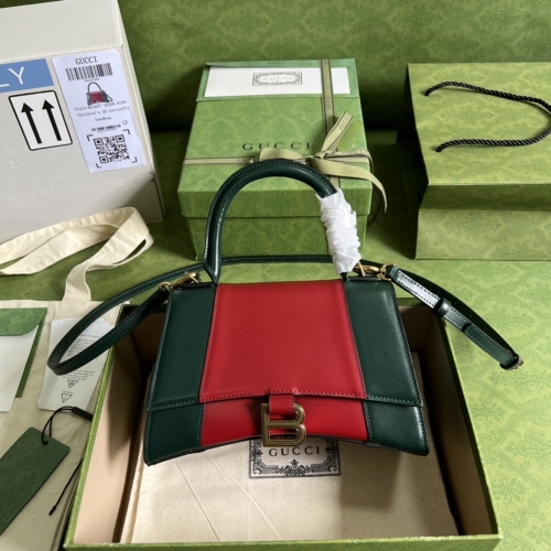 No. 52168     681697  22.5*14.5*10cm     Co branded, red green / full leather