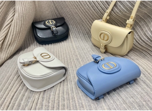 No. 52294  2278   11.5x8x3cm Top original Leather Mini Dior Bobby Super Mini Bag