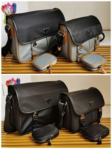 No.52495  2VD769  26*20*10cm  2VD768  32*24*12cm  Men's messenger bag, nylon