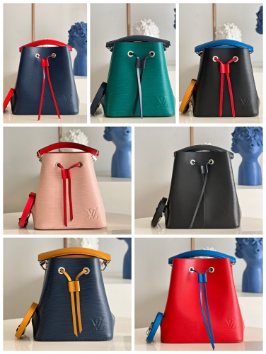 No.52613  M54366/M54369  24.5*27*15cm     Neonoe BB bucket bag, splashed EPI leather