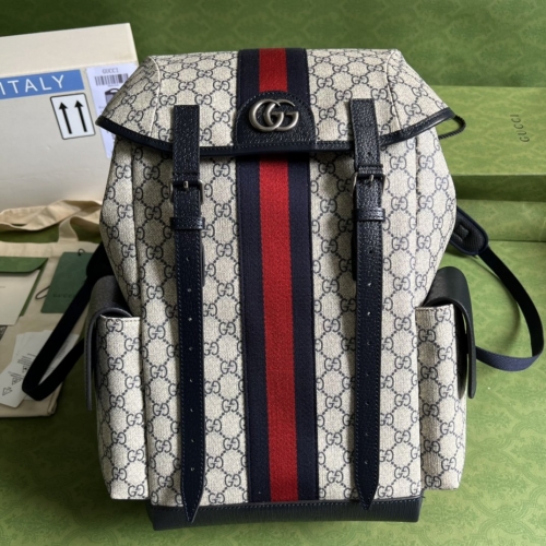 No.52893  598140    24*40*16cm  Ophidia series GG backpack Gucci love March new fashion series, GG supreme canvas