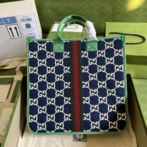 No.52944  605831  33.5*31.5*7.5cm Epilogue collection, green leather / Blue embroidery