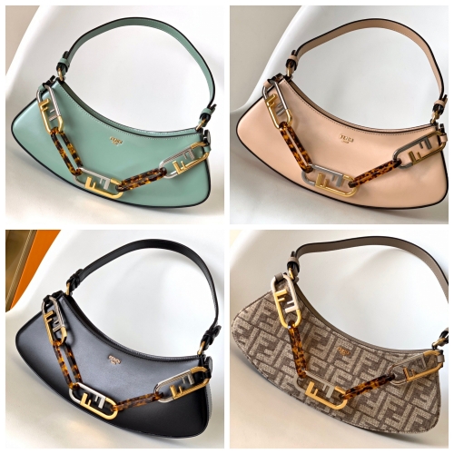 No.53092   8068   32*11*5cm   Fendi o'lock swing, underarm bag