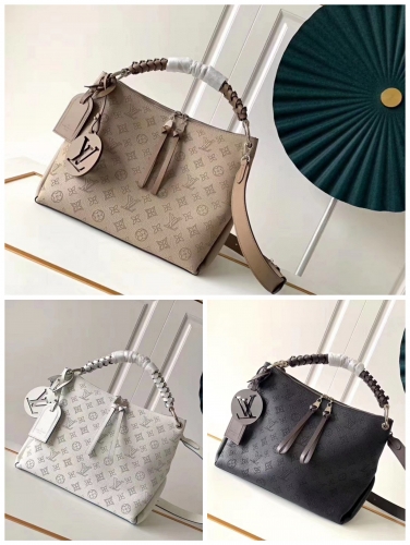 No.53091   】M56073 M56084   32*26*17cm   Beaubourg hobo medium handbag, Monogram perforated calf leather