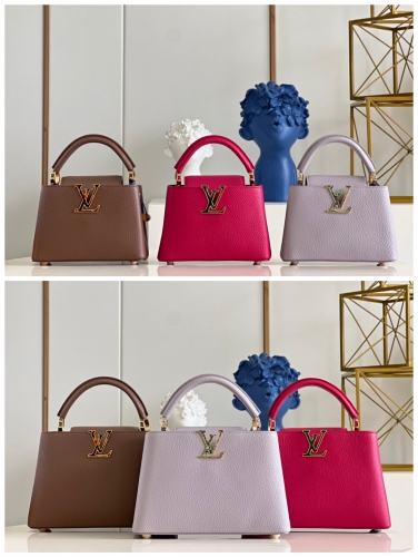 No.53237   M58718   21*14*8cm   M58671  27*18*9cm  Capucines handbag, full grain taurillon leather