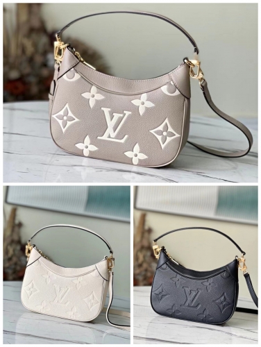 No.53273  M46002  M46001  M46099    M46112   22*14*9cm   Bagatelle handbag, Monogram emprente leather