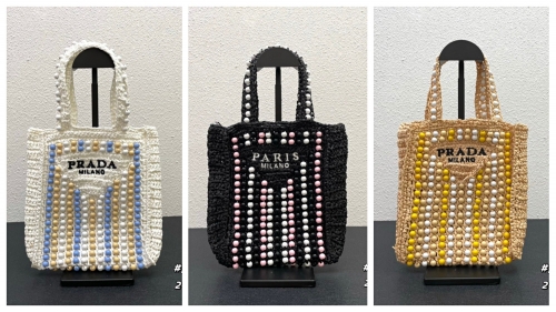 No.53403    p86379   24*7*22cm   PRAD   Woven handbag