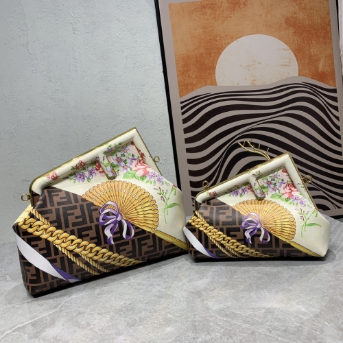 No.53389   32.5*15*23.5cm   26*9.5*18cm   Joint brand, dual elements of Fendi FF logo and Versace Medusa logo