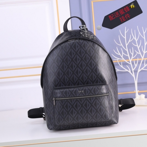 No.53600   1ESBA088CDP_H43E    30*42*15cm   Rider Backpack, Black CD Diamond Canvas