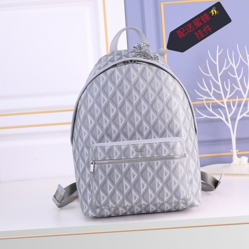 No.53599    1ESBA088CDP_H42E   30*42*15cm  Rider Backpack, Dior Grey CD Diamond Canvas