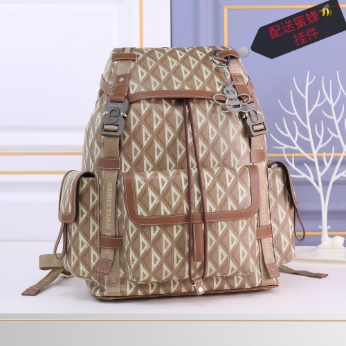 No.53629  1ESBA163CDP_H24E     43*51*20cm   Dior Hit the Road Backpack, Espresso Canvas CD Diamond