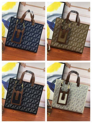 No.53625     608    38*24*20cm    Canvas cut-out embroidery with mini phone bag decoration