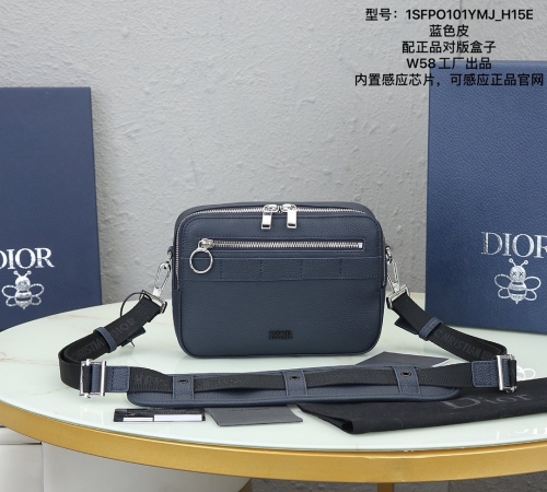 No.53683   1SFPO101YMJ_H15E    22*15*5cm   Dior men's holme camera messenger bag, imported original grain calf leather