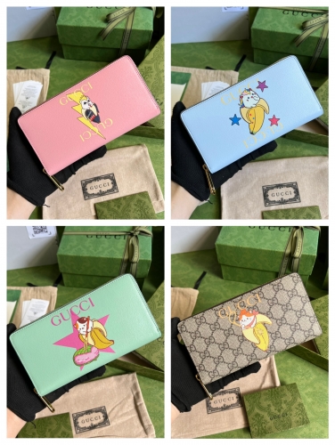 No.53912   701060    19.5*11*3cm  Rainbow and Star Bananya Printed Zipper Wallet, Full Skin Banana Print/pvc Banana Print