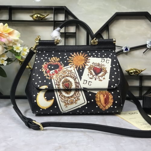 No.54017    25*20*12cm Cowhide print, messenger handbag, with mirror