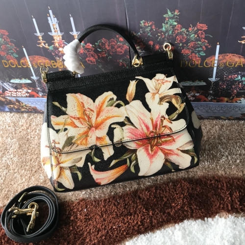 No.54020   25*20*12cm Cowhide print, messenger handbag, with mirror