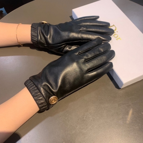 No. 90514   Dior   size M L  Touch screen sheepskin gloves