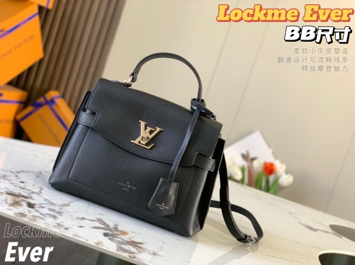 No.54216   M53937   28*20*11.5cm   Lockme Ever BB handbag, calf leather