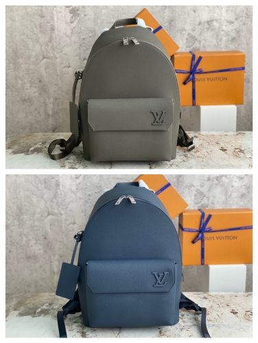 No.54224   M21362   M57079    30*43*14cm   Full leather backpack series, NEW BACKPACK backpack, LV Aerogram cow leather