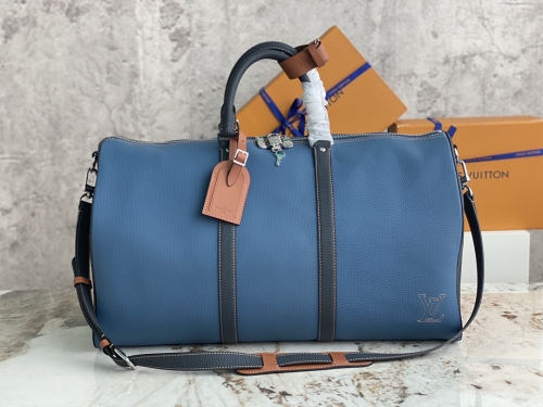 No.54462   M21377   50*29*23cm   Travel Bag Collection, KeepalBandouli è re 50 Travel Bag, Taurillon Leather