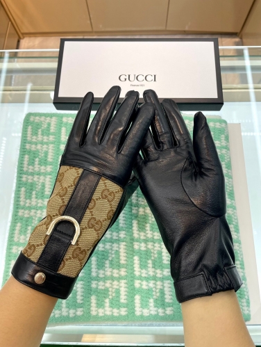 No. 90574  Gucci   size: M L Sheepskin gloves, 100% imported lambskin inner cashmere