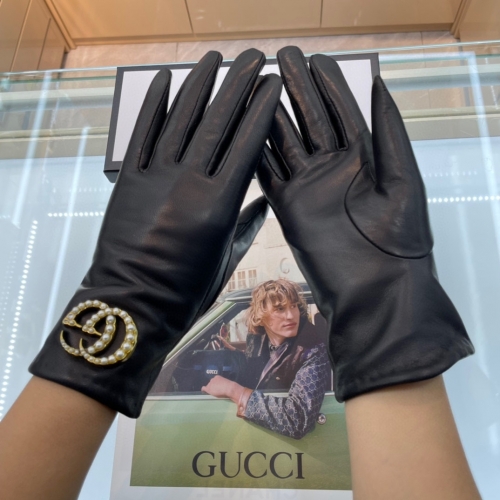 No. 90565  Gucci   size: M L Sheepskin gloves, 100% imported lambskin inner cashmere