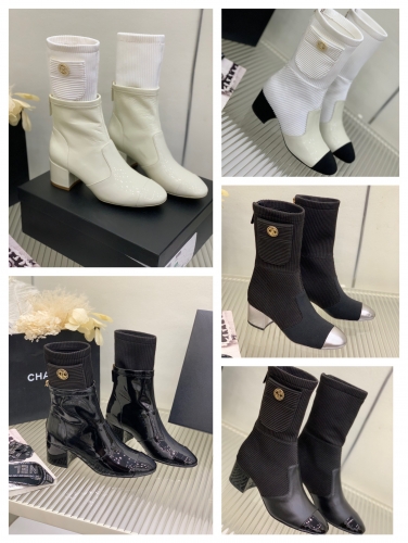 No.62787   chanel  size： 35-40  Sock boots