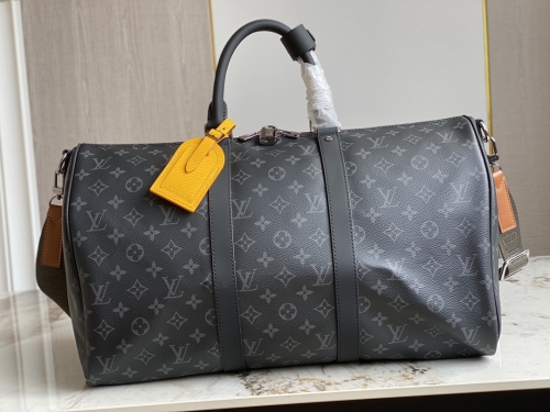 No.54921   M45611    M41418   45*27*20cm   Gaston Labels special Keepall Bandouli è re 45 travel bag, Monogram Eclipse canvas