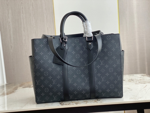 No.54954      M46451    44*33*18cm Sac Plat series, Monogram Eclipse coated canvas, cowhide leather trim, fabric lining