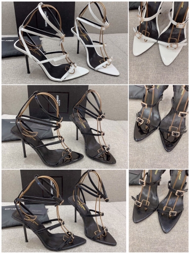 No.62869 YSL 10cm high-heel sandals size 34-41