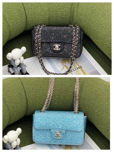 No.55013   15.5*20*6cm   22c new pearl flap bag